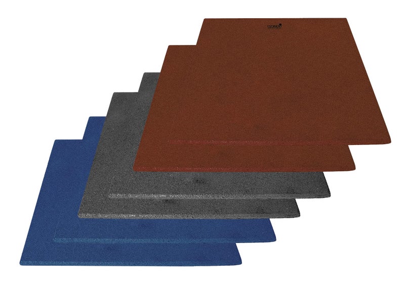 USI UNIVERSAL SUPERTUF Rubber Tiles Ideal For Free Weight Areas, Heavy Lifting Zones & Cross Training Boxes, Heavy Duty 20mm Thick Rubber Exercise Gym Floor & Equipment Mats (Blue, Pack of 1) - Image 2