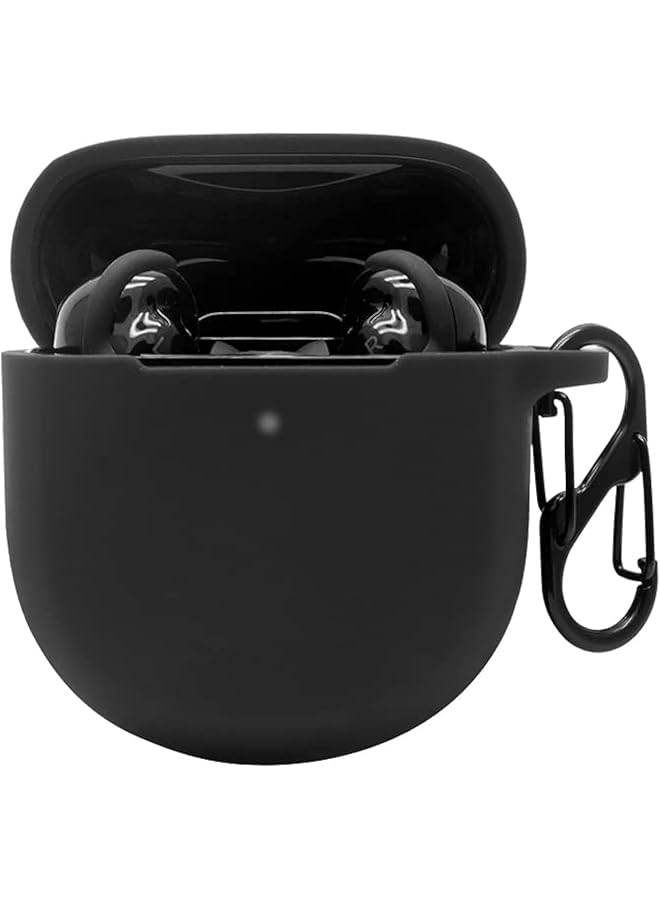 erorex Silicone Case Compatible With Bose Quietcomfort Earbuds II Protective Cover For Headphones Black - Image 1