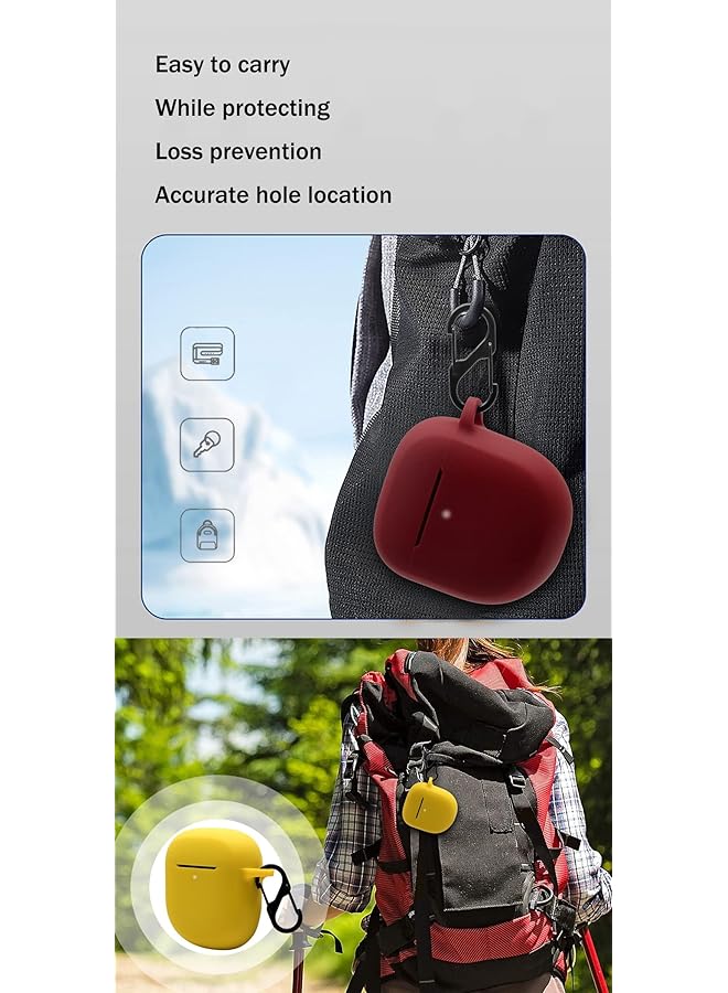 erorex Silicone Case Compatible With Bose Quietcomfort Earbuds II Protective Cover For Headphones Black - Image 4