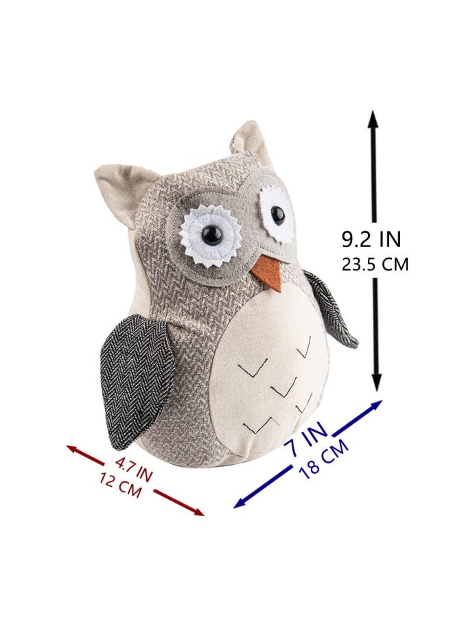 Marwood Cute Door Stopper Decorative Door Stops For Home And Office Owl Weighted Interior Doorstop Fabric Stuffed Animal Door Stopper Floor Decorative  - Image 2