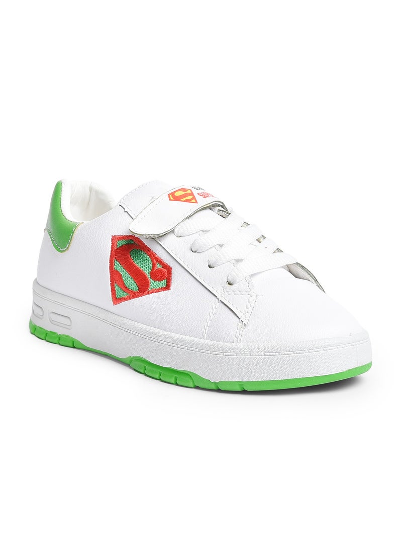 Desert Trendy Unisex Kids Leather Velcro Sneakers –  Emborioed Design  - Image 2