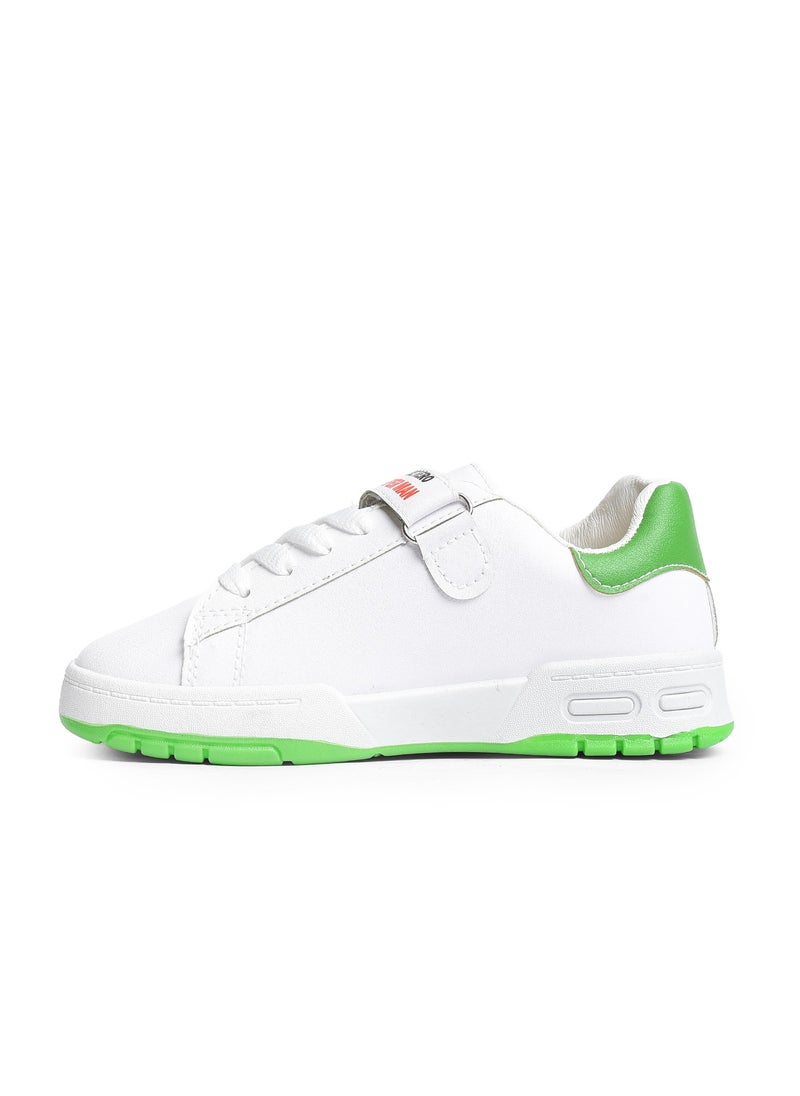 Desert Trendy Unisex Kids Leather Velcro Sneakers –  Emborioed Design  - Image 3