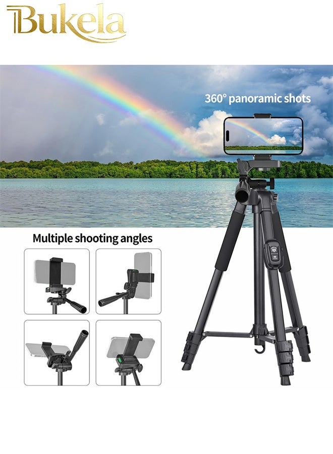 كيلا حامل ثلاثي للهاتف/الكاميرا 140 سم مع جهاز تحكم عن بعد بلوتوث - Image 5