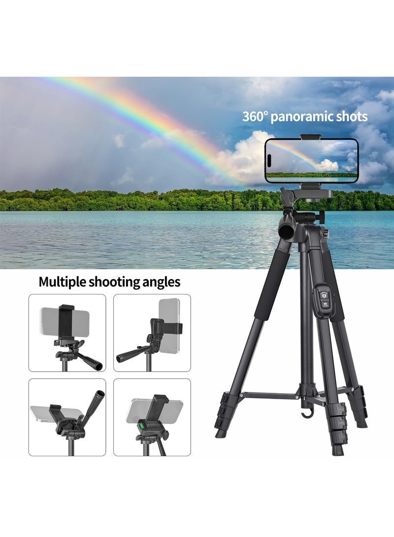 Bukela Selfie Stick - 140cm Phone Selfie Stick Tripod with Bluetooth Remote Control  Portable 360° Rotatable Phone Holder Extendable Tripod Stand Compatible with iPhone Android Smartphone - Image 5
