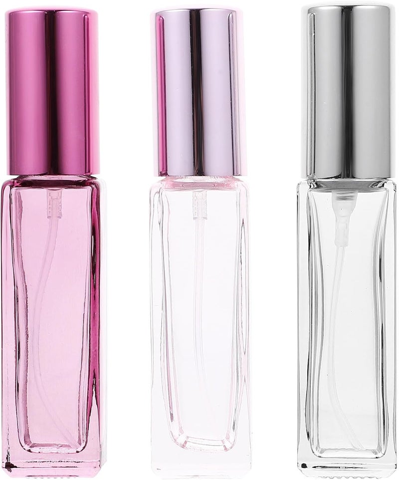 GALPADA 3pcs 10ml Refillable Travel Perfume Bottles Spray Set with Glass Spray Atomizers Portable Mini Empty Perfume Containers for Travel and Daily Use - Image 1