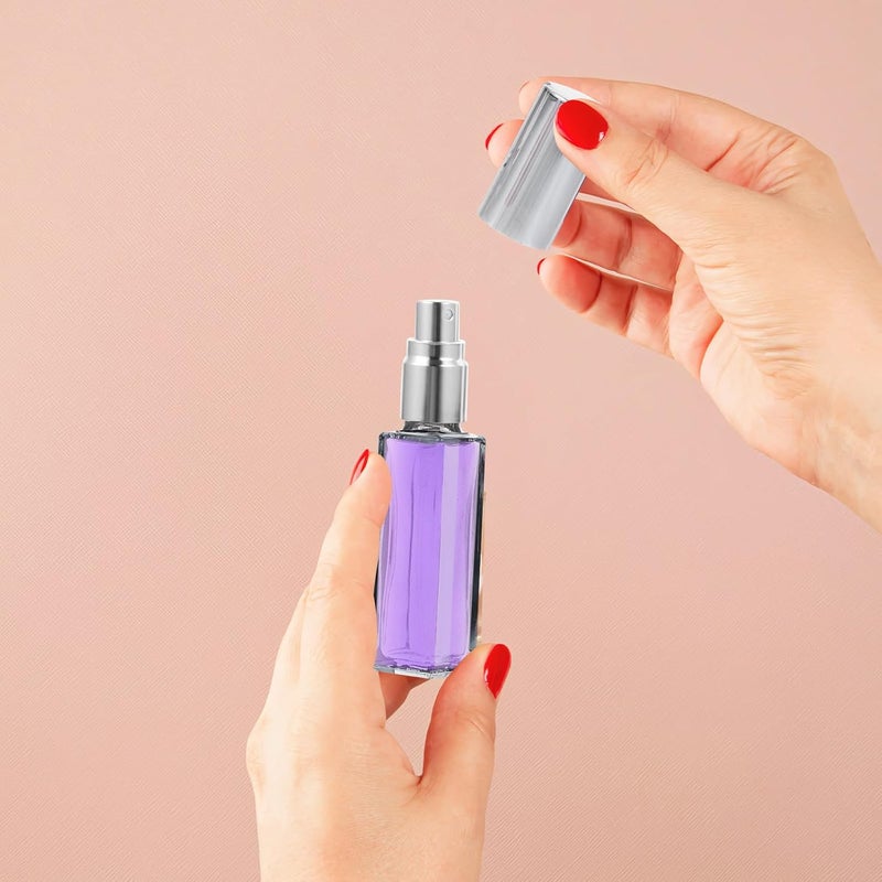 GALPADA 3pcs 10ml Refillable Travel Perfume Bottles Spray Set with Glass Spray Atomizers Portable Mini Empty Perfume Containers for Travel and Daily Use - Image 3