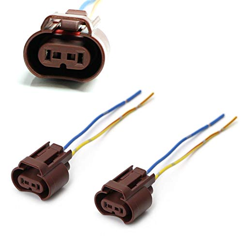 موصلات توصيل iJDMTOY OEM 9006 HB4 أنثوية مع أسلاك 4 إنش متوافقة مع أضواء الشعاع العالي والمنخفض أو أضواء الضباب