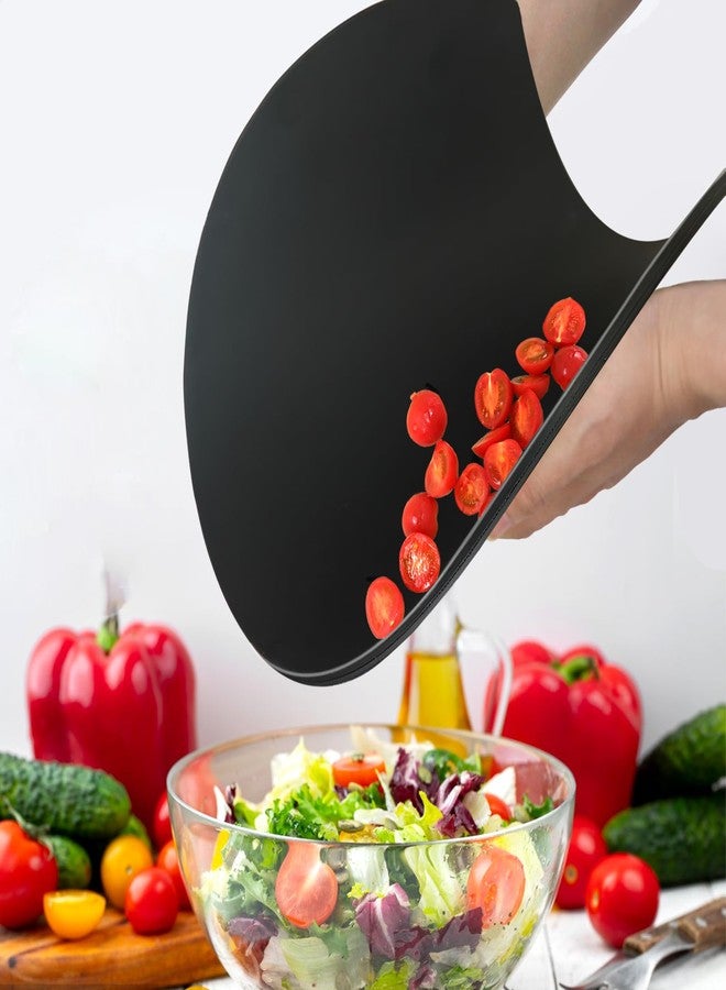 ZVP Thick Silicone TPU Cutting Board Mats for Kitchen, Flexible Rubber Cutting Boards, Anti-Slip Cutting Mats, Semicircle Chopping Board, BPA Free Dishwasher Safe, 2 Pieces - Image 4