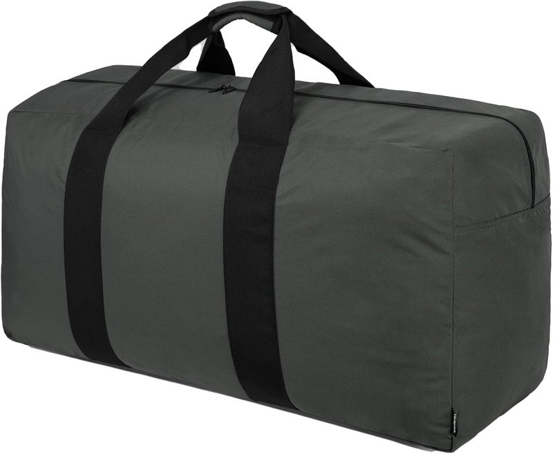 Vorspack Extra Large Duffle Bag for Travel - 100L Foldable Weekender Bag for Overnight Camping - Grey - Image 1