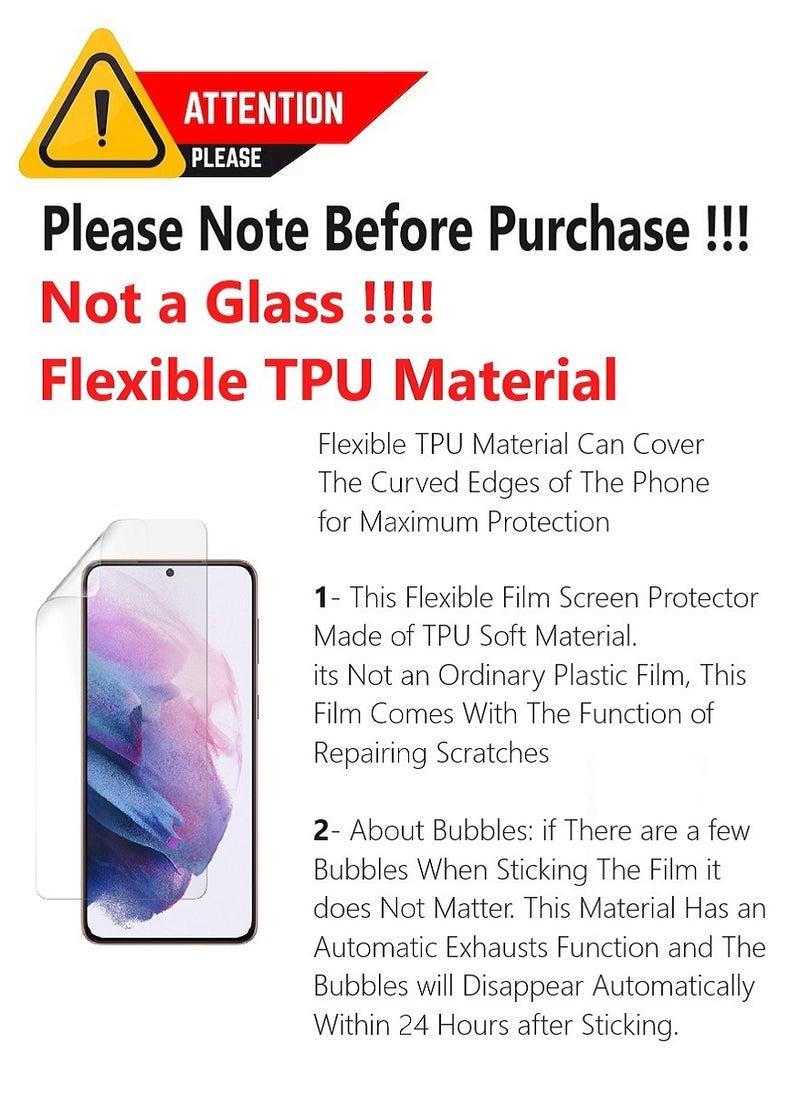 Unipha Flexible TPU Screen Protector Designed For Samsung Galaxy S21 Plus Clear HD Self Healing Unbreakable Film - Image 2