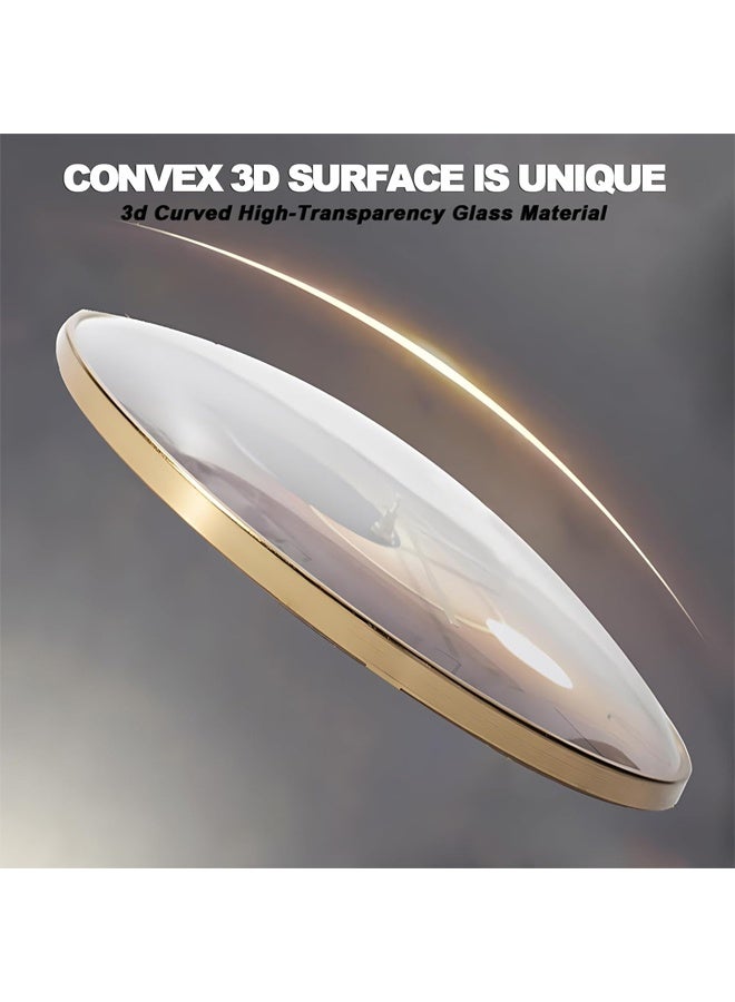 DUNISO 12 Inch Wall Clock,3D Curved Glass Large Wall Clock,Silent Non-Ticking Round Decorative Quartz Clock,for Office Home Bathroom Kitchen Bedroom School - Image 4