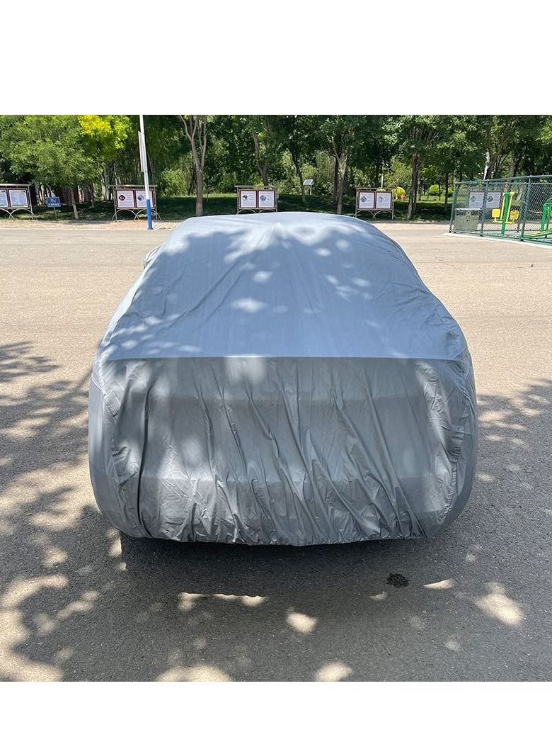Cool Baby Car Cover Plus Velvet Full Coverage PEVA Plain Grain Plus Cotton Dust And Rain And UV Protection Cull Car Clothing Full Car Sun Shield  - Image 2
