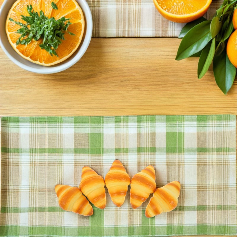 5pcs Artificial Croissant Rolls: Realistic Croissant Bread Props PU Simulation French Pastries Fake Food Bakery Display Photography Photo Props for Party and Holiday Scenes - Image 3