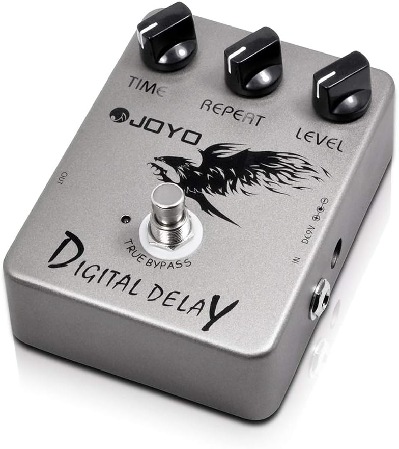 JOYO Digital Delay Effect Pedal for Electric Guitar & Bass - 25ms-600ms Range, Analog Sound, True Bypass (JF-08) - Image 1