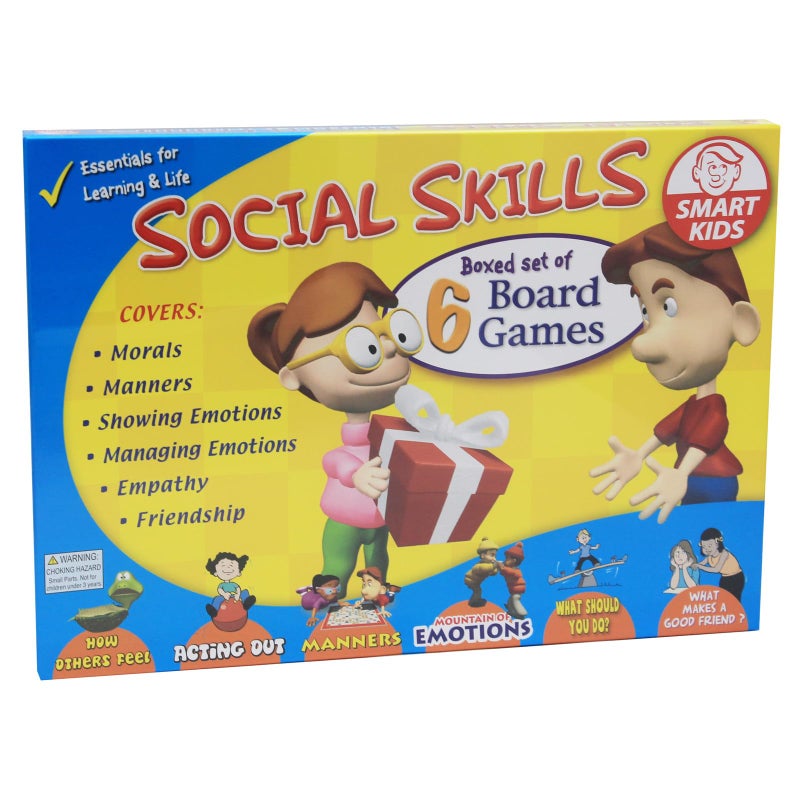 Didax 500063 Social Skills Group Activities, 6 Board Games - Image 1