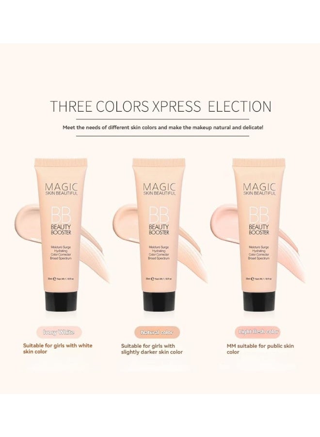 Heng Fang 2Pcs-Hydrating BB Cream & Full-Coverage Concealer, Moisturizing Contour and Brighten, Face Concealer for Dark Circles, Lightweight, Conceals, Tinted Moisturizer to Even Tone - Image 2