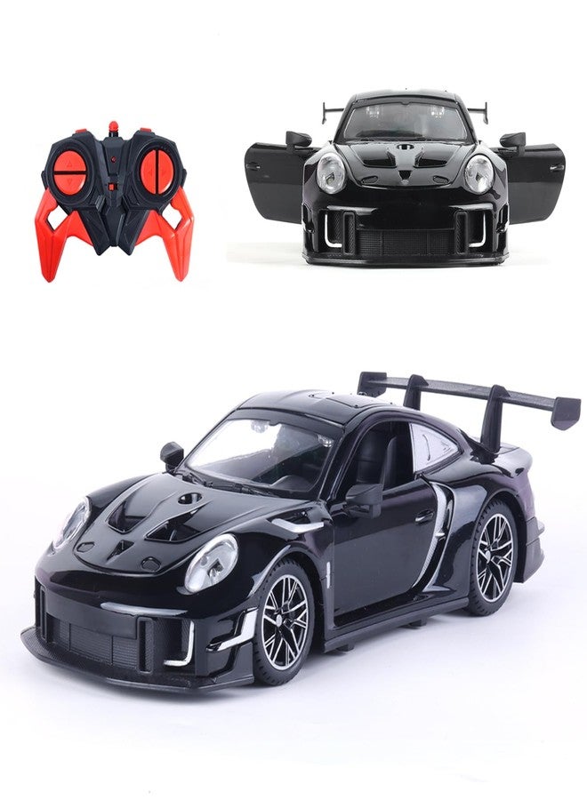 Popsugar Door Opening Remote Control Car|Rechargeable 1200mAh Lithium Battery|C-Type Charging|75-Min Runtime|2.4G Long Range Remote (100+ ft)|HighSpeed RC Car|Gift for Kids|Made in India (Black) - Image 1