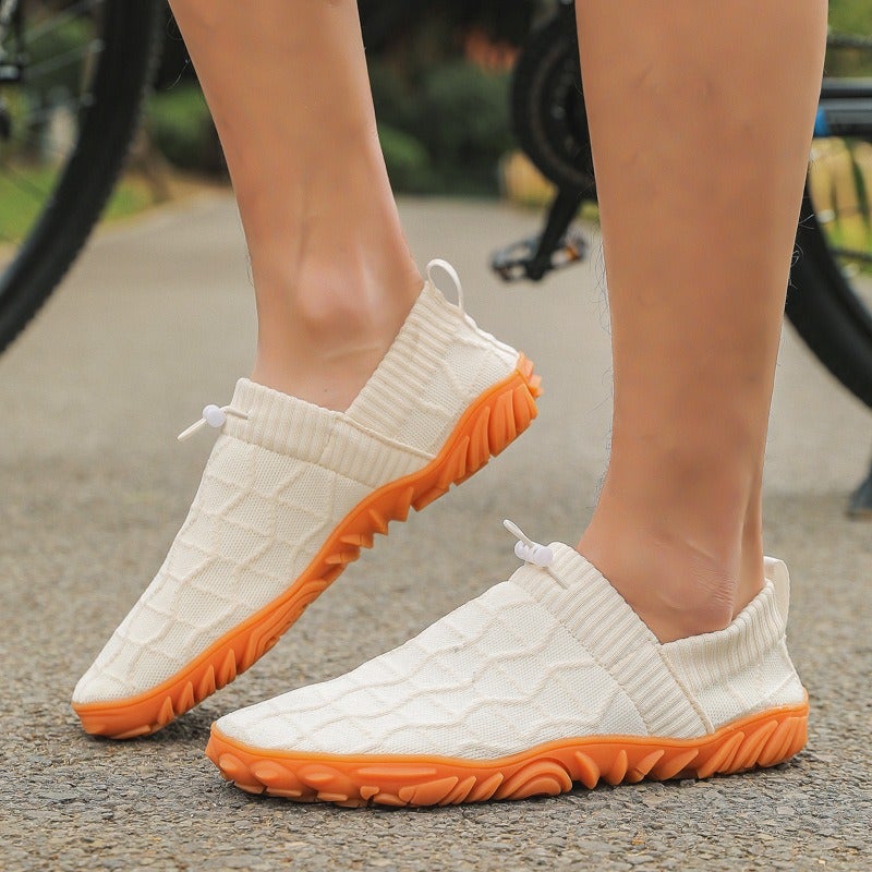 Outdoor Versatile Barefoot Breathable Sweat-Absorbent Fly-Knit Sports Shoes Running Exercise Daily Walking Couple Fitness Wide-Toe Shoes - Image 5