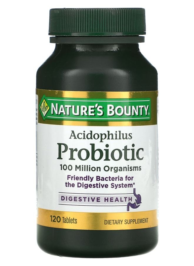 Nature's Acidophilus Probiotic 120 Tablets 