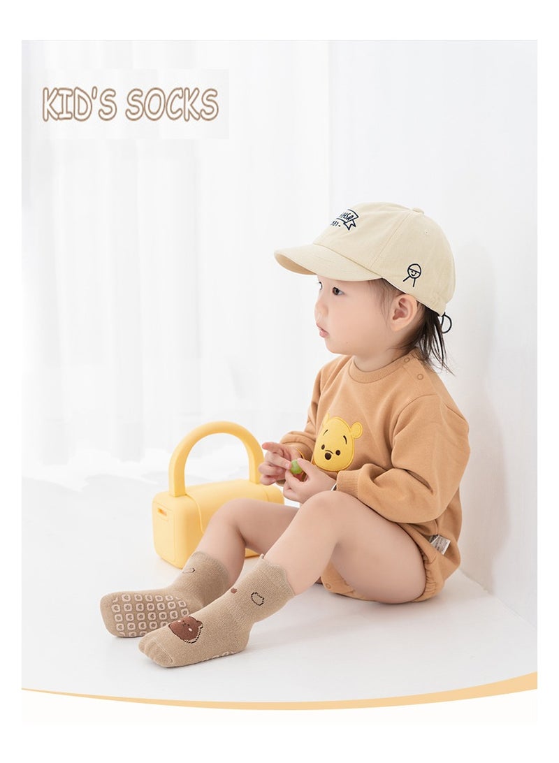 SYOSI Baby Socks with Grips Toddler Newborn Animal Cartoon Floor Socks for Girls Boys Warm Anti Slip Set for Kids 1 to 3 Years Old - Image 3
