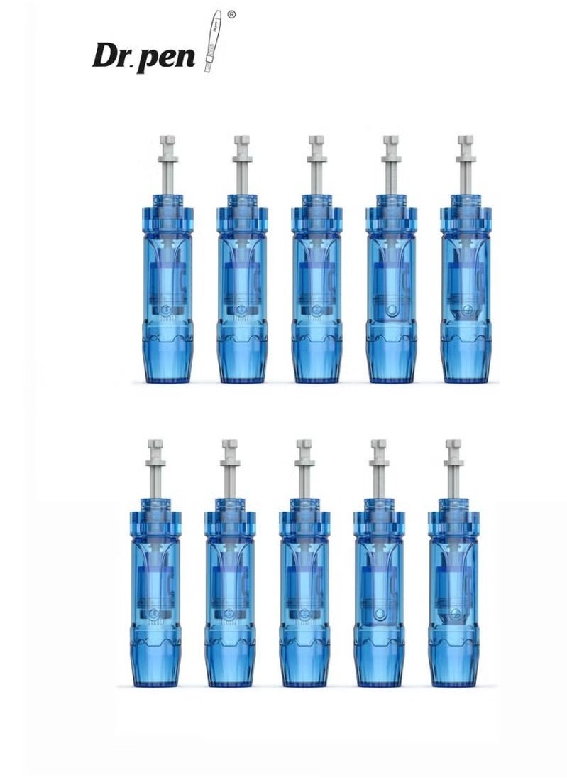 Dr pen Drpen M8S/A9 Micro Needle Pen Replacement Cartridges 10pcs 12 Needle Genuine Leather Automatic Pen Clip Slot Cartridge  - Image 1