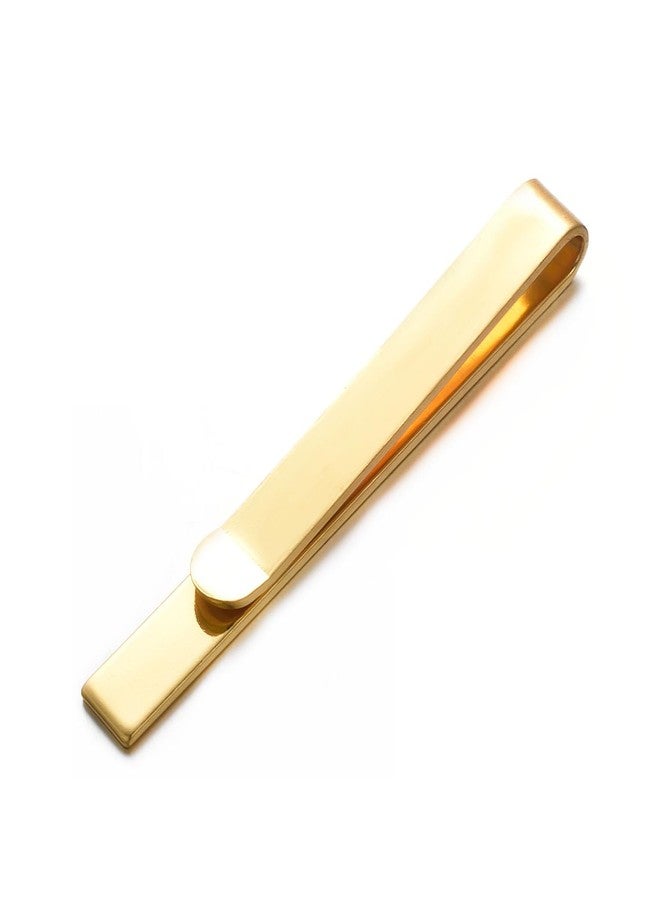 Yoursfs Brushed Tie Clips for Men Skinny Tie Clip Simple Business Gold Color Tie Bar For Father Husband Bridegroom - Image 5