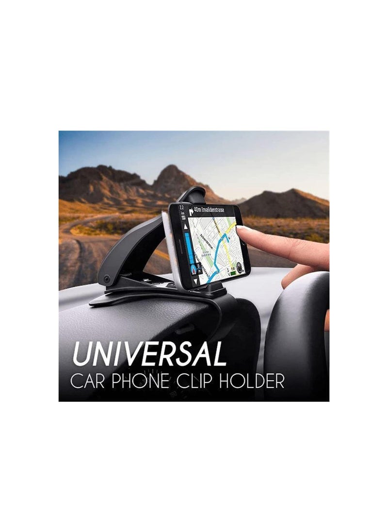 Generic - Car Phone Clip Holder, 2pcs Universal Dashboard Mounts, Non-Slip Silicone with Alligator Teeth, Easy to Install, Adjustable Arm, Compatible with All Smartphones - Image 1