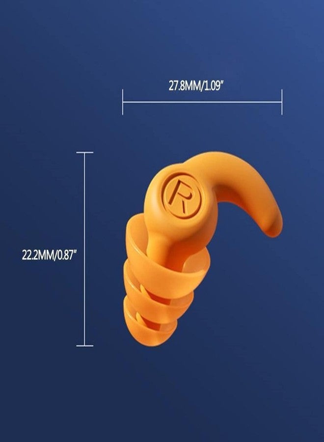 AUGEN Ear Plugs for Sleeping, Noise Canceling, Reusable Silicone Earplugs for Hearing Protection, Waterproof EarPlugs Suitable for Sleeping Swimming Studying Traveling Concerts Airplanes (Purple-A - Image 3