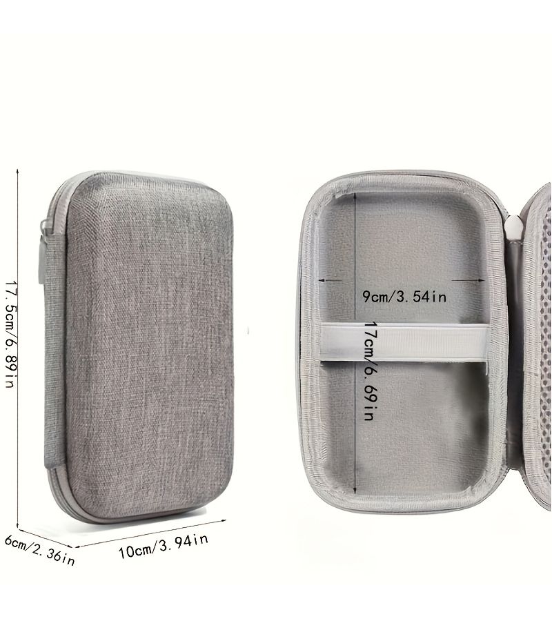 Diabetes Care Travel Storage Bag Gray Storage Case Only For Blood Glucose Testing Kits And Diabetes Supply Organizer - Image 3