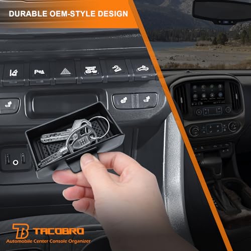 TACOBRO Center Console Hidden Drawer Organizer Compatible with 2015–2022 Chevy Colorado & GMC Canyon with Heated Seat Buttons, Secret Cubby Storage Tray Coin Holder Interior Accessories - Image 5