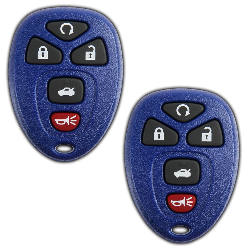 KeylessOption 2X KeylessOption Key Fob Replacement for 2004 2005 2006 2007 2008 2009 2010 2011 2012 2013 Buick Chevrolet Chevy Cobalt Malibu Pontiac G5 G6 Saturn Remote 5Button 22733524 Locksmith Required