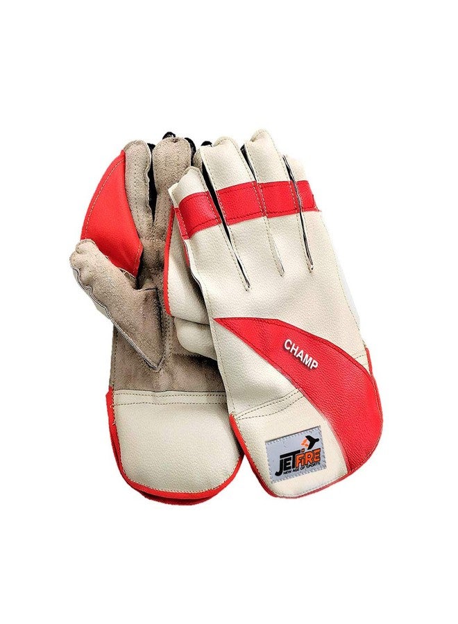 JetFire Cricket Practice Wicket Keeping Gloves (Colour May Vary) Material: PU - Image 2