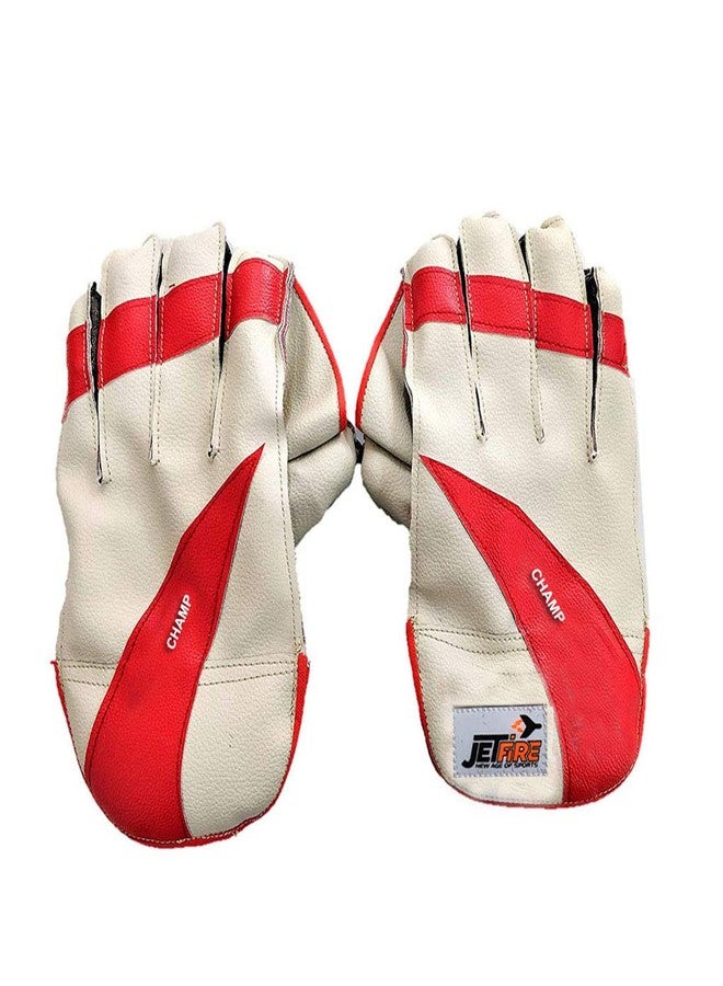 JetFire Cricket Practice Wicket Keeping Gloves (Colour May Vary) Material: PU - Image 3