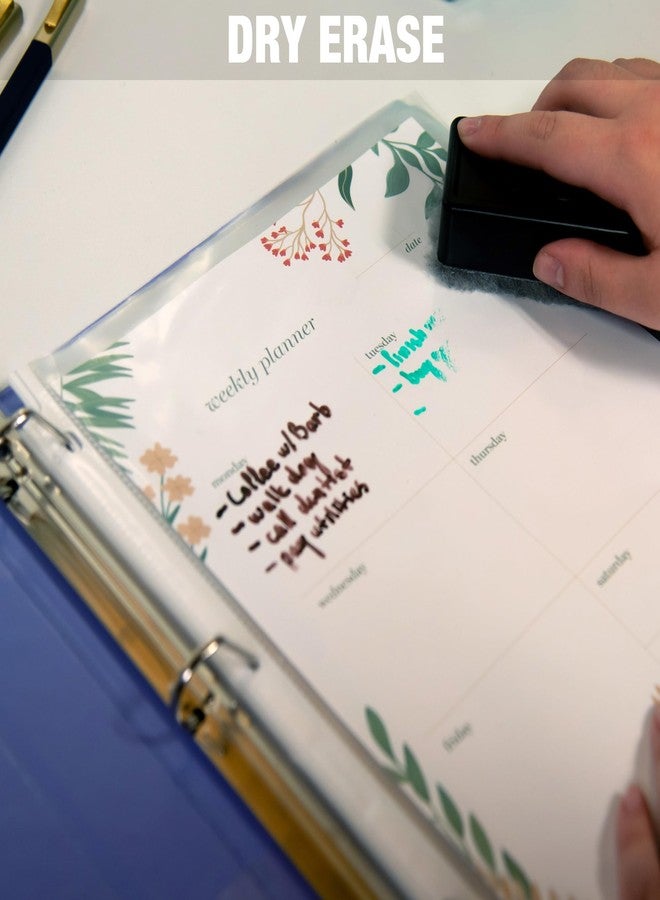 سامسيل عبوة سامسيل من 500 غلاف حماية للأوراق شديدة التحمل، شفافة تمامًا، مقاس 8.5 × 11 بوصة، مناسبة للمجلدات ذات 3 حلقات، مقاس الرسائل، فتحات معززة، غلاف شفاف للمستندات، تحميل علوي، خالية من الأحماض - Image 4