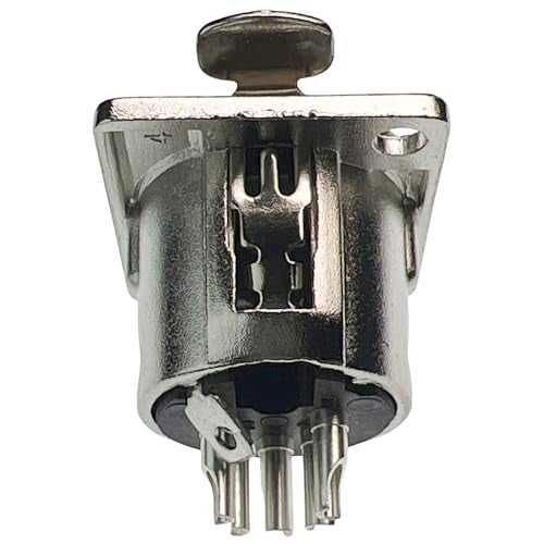 CESS 5 Pin XLR Female Socket Connector Panel/Chassis Mount (4 Pack) - Image 5