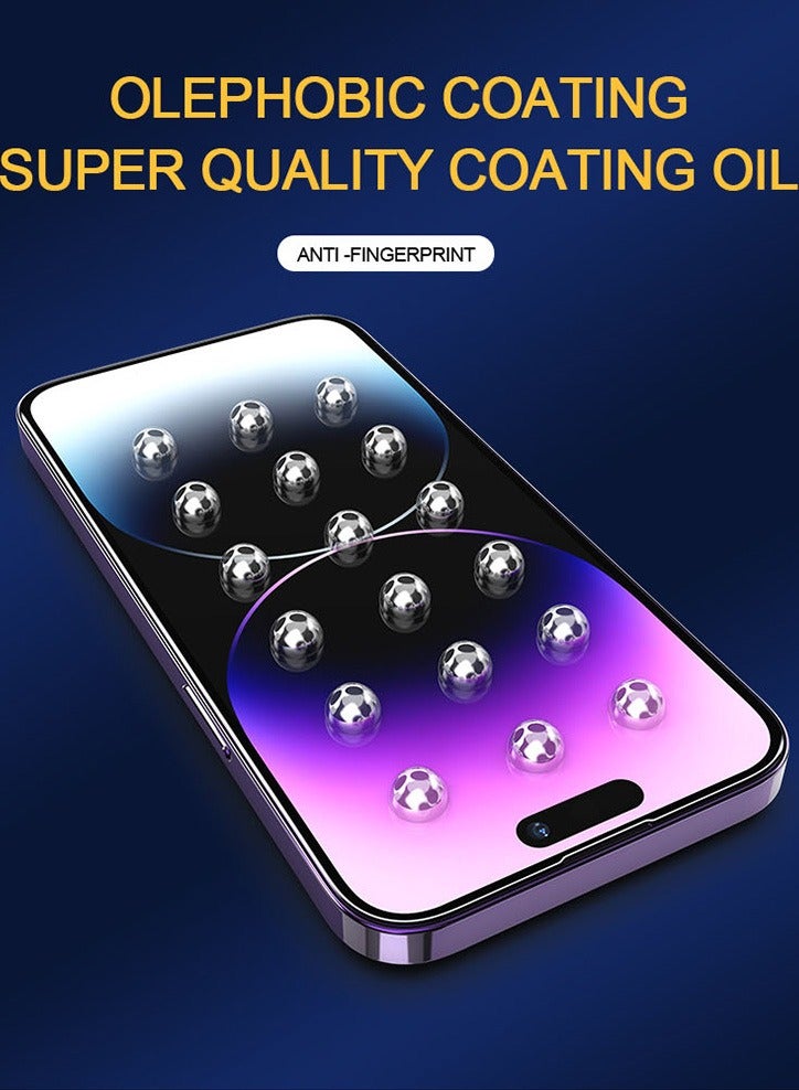 لهاتف IPhone 16 Pro Max، زجاج مقسى للخصوصية، تغطية كاملة 9H مضادة للخدش - Image 3