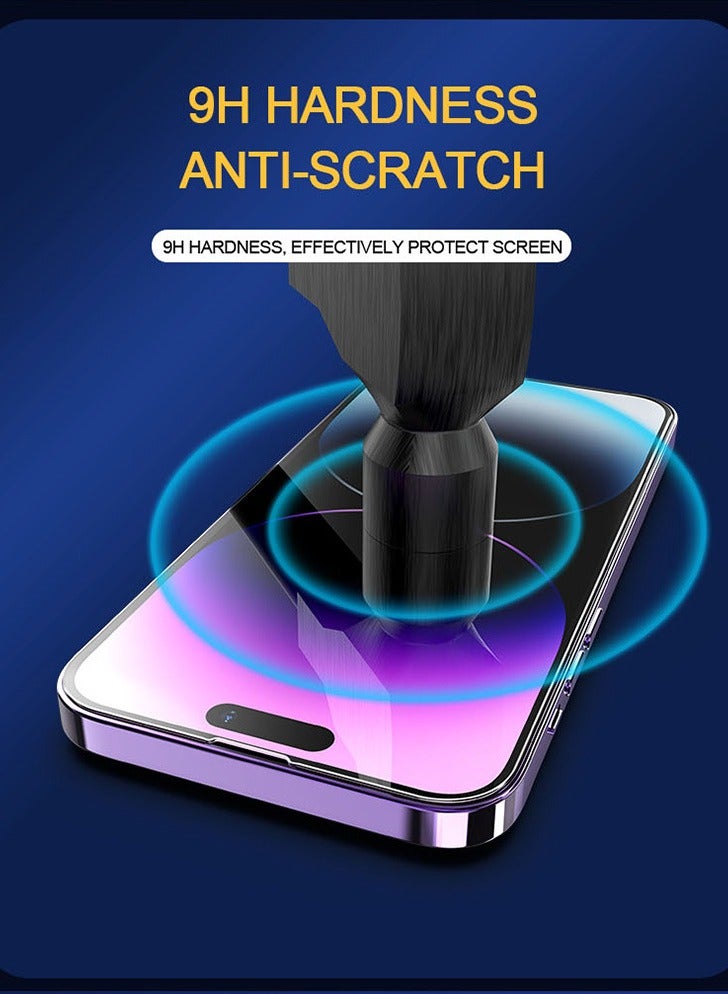 لهاتف IPhone 16 Pro Max، زجاج مقسى للخصوصية، تغطية كاملة 9H مضادة للخدش - Image 4