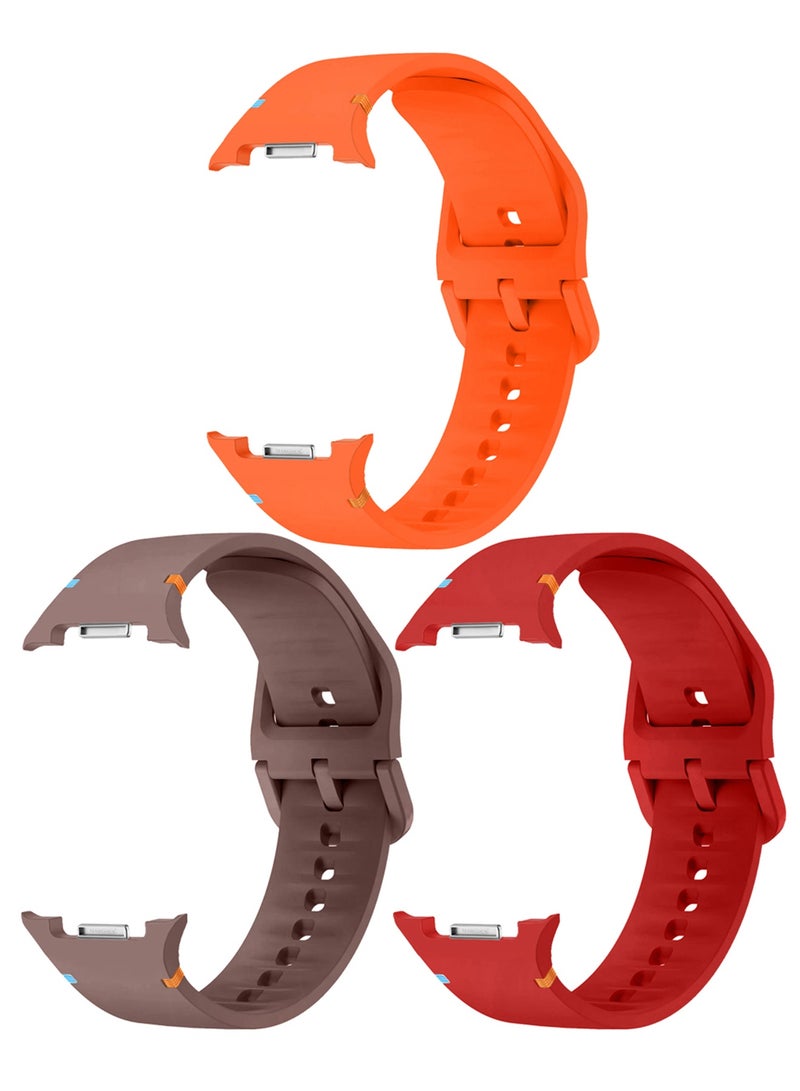 3Packs Sport Band for Galaxy Watch 8 40mm 44mm and Watch 8 Classic 46mm, Silicone Replacement Strap, M/L Size - Image 1