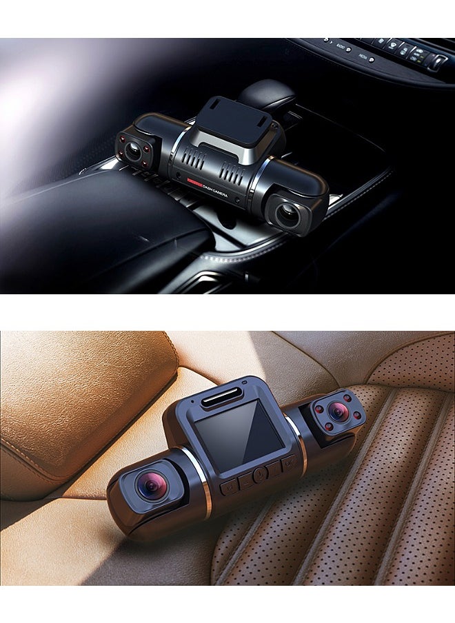مي فازا - 1080P DVR dashcam الأمامية والمدمج في الجانب الأيسر والأيمن كاميرا ثلاثية سيارة dashcam 2 بوصة شاشة IPS dashcam المدمج في واي فاي 64G الاستشعار وقوف السيارات رصد حلقة تسجيل - Image 1