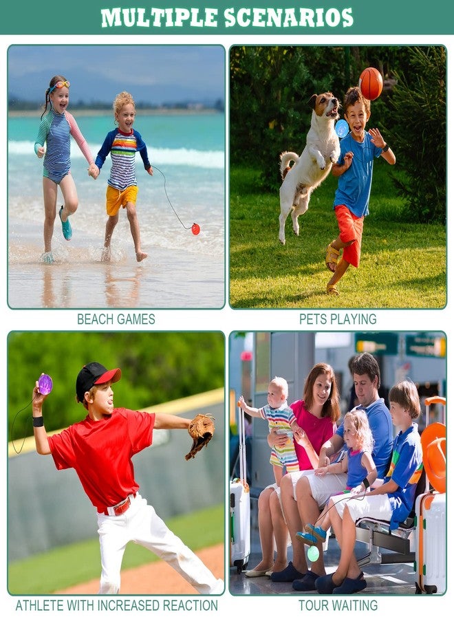 Jerify Wrist Balls on a String with Elastic String Return Ball Bulk Flashing Wristband Toys LED Birthday Party Favors for Birthday Halloween Christmas (24 Pieces) - Image 5