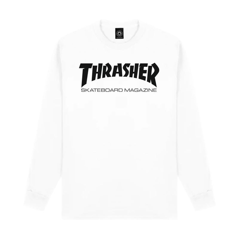 Thrasher Skate Mag Long Sleeve T-Shirt White Small