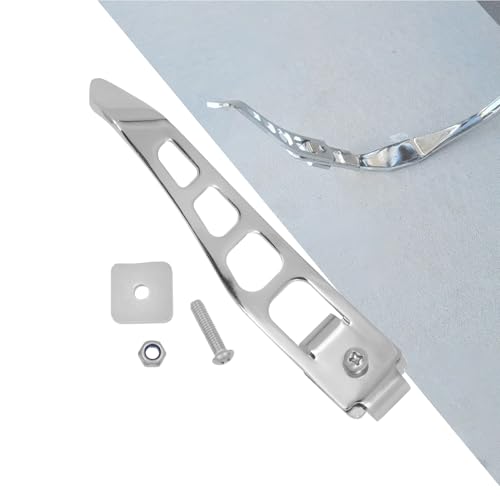 HDBUBALUS Motorcycle Kickstand Extension Fit for Harley Dyna Street Bob FXDB Fat Bob Low Rider Super Glide Custom 1993-2017 Chrome - Image 1