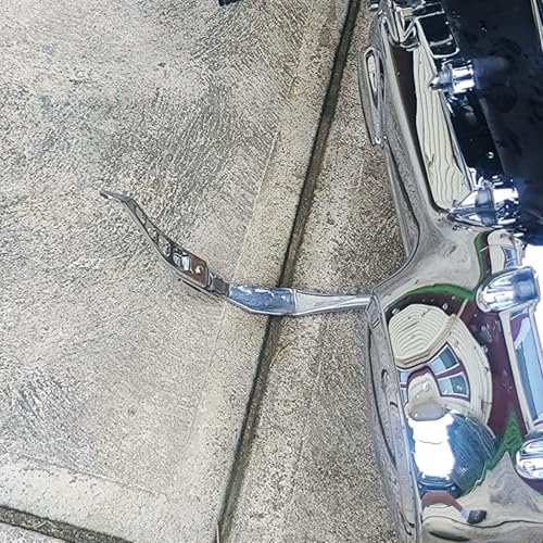 HDBUBALUS Motorcycle Kickstand Extension Fit for Harley Dyna Street Bob FXDB Fat Bob Low Rider Super Glide Custom 1993-2017 Chrome - Image 4