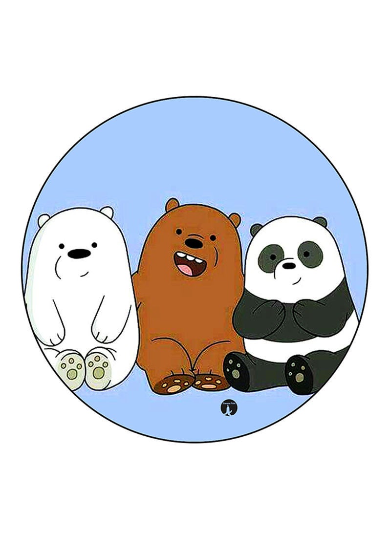 We Bare Bears Printed Mouse Pad Multicolour