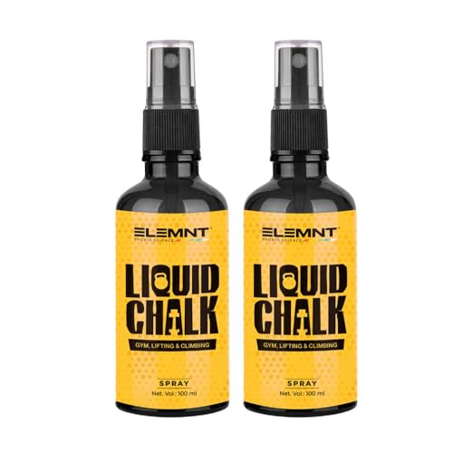 Elemnt Liquid Chalk for Gym | Chalk for Gym Hand Grip | Calisthenics, Weight Lifting, Power Lifting | Ideal for Workout, Gym, Rock Climbing & Crossfit | 200 ML (Pack of 2) - Image 1