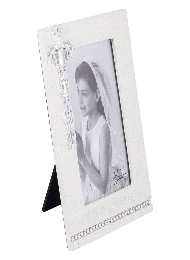 Roman Giftware Inc., Sacraments, First Communion, 8" H Communion Frame 4x6 Silver,Religious, Inspirational, Durable (6x1x7) - Image 2