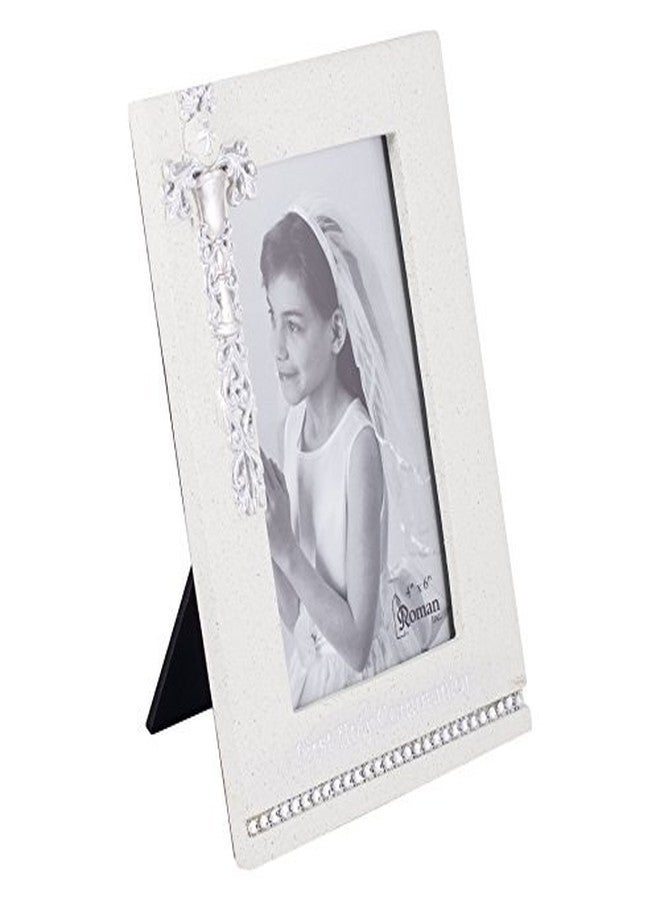 Roman Giftware Inc., Sacraments, First Communion, 8" H Communion Frame 4x6 Silver,Religious, Inspirational, Durable (6x1x7) - Image 4