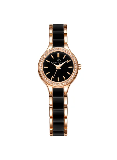 KENNETH SCOTT Women's Alloy+ceramic Analog Watch K23509-KCBB - 26 mm
