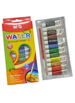 M&G M&G Watercolour Paint 5ml 12 Colours No: APL976K7  - Image 3
