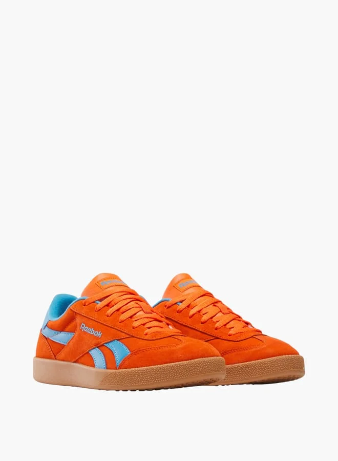 Reebok Mens's Panelled Sneakers with Lace-Up Closure - SMASH EDGE